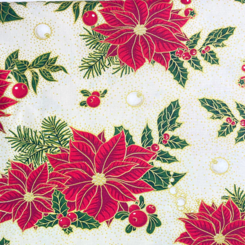 Tecido Tricoline Natalino Cru - comprar online