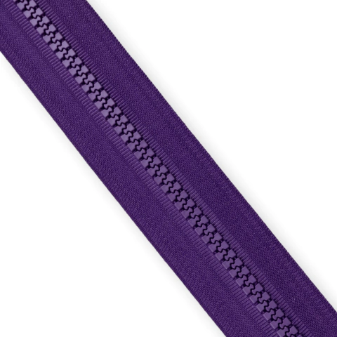 Zíper Tratorado por metro Roxo