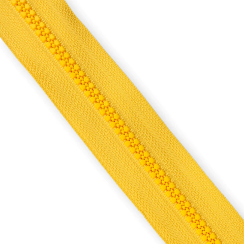 Zíper Tratorado por metro Amarelo
