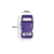 Fecho Plástico 1cm Roxo - com 5