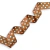 Alça Acetinada Estampada 3cm Poa caramelo