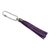 Tassel couro prata