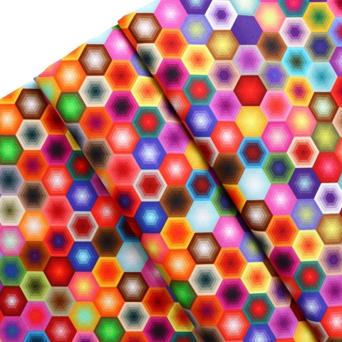 Tecido Digital Hexagonos