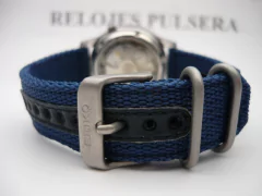 Seiko Militar Automatico Azul Nylon Snk807 Fotos Reales - comprar online