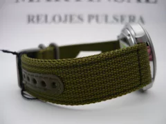 Seiko 5 Militar Automatico Verde Nylon Snk805 Fotos Reales - Martinsal