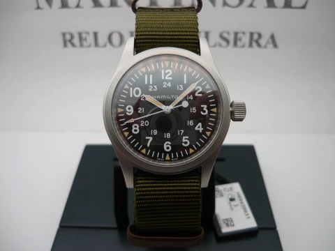 Hamilton Khaki Field Mecánico 38mm H69439931 Fotos Reales