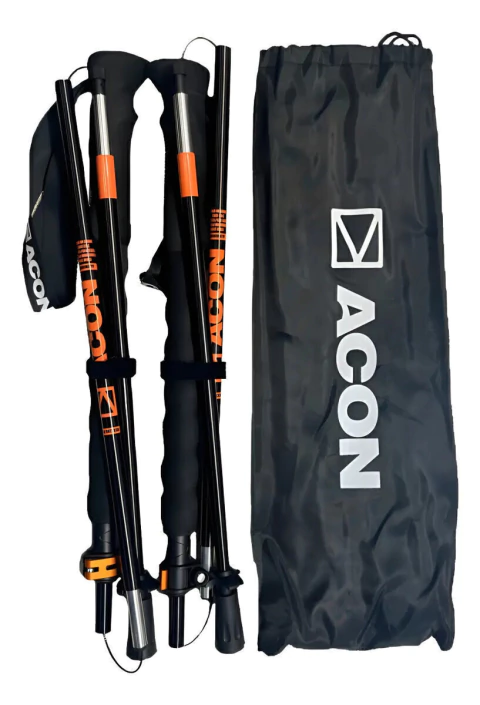 BASTONES ACON RUNNING POLE-Z PLEGABLES ALUMINIO 115 A 135 CM (ACO017)