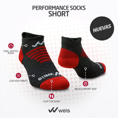 MEDIAS DE RUNNING WEIS PERFORMANCE SHORT SOCKS (WE030) - comprar online