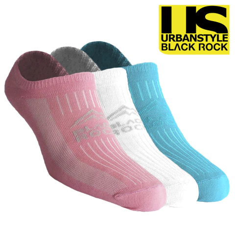 TRIPACK DE MEDIAS CORTAS BLACK ROCK PARA DAMA (BR045)