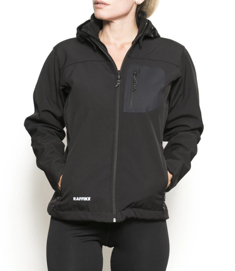 CAMPERA SOFTSHELL RAFFIKE CICLON C/ CAPUCHA WMS (RA023)