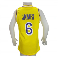 Camiseta Basquet Lakers Niño Amarillo