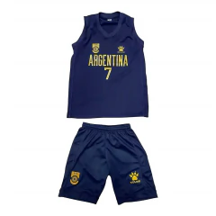 Conjunto de Básquet Argentina Niño - Camiseta y Short