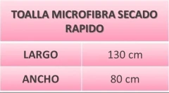 Toalla Blanquería Para Vivir Micro Fibra Secado Rapido Blanque TOAMICRO-TUR Turquesa