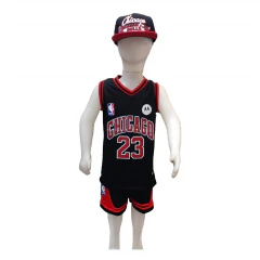 Camiseta Basquet Chicago Bulls Niño Negro