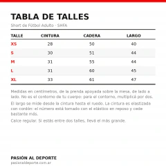 Short Fútbol Blanco