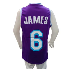 Conjunto de Básquet Lakers Niño Violeta - Camiseta y Short