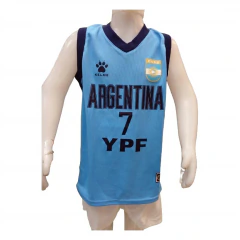 Conjunto de Básquet Argentina Niño - Camiseta y Short