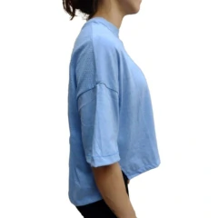 Remera Urban Luxury Redalg Mujer Celeste Redalgrosa