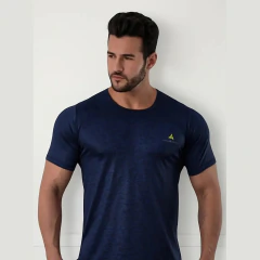Remera Urban Luxury Dry Fit Rmdf Hombre Azul Marino