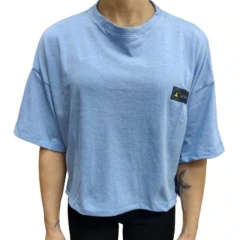 Remera Urban Luxury Redalg Mujer Celeste Redalgrosa