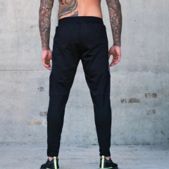 Pantalon Urban Luxury Chupin Lycra Hombre Negro Plycc