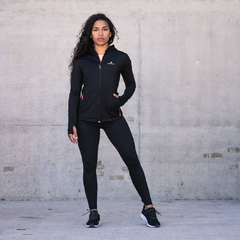 Conjunto! Campera Lycra Mujer Ng +pollera Con Calza Mujer - comprar online
