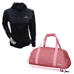 Combo gym deportivo mujer!! campera + bolso 36 Lts