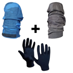Combo Inv! 2 Cuellos Termicos Salomon + Guantes Termicos