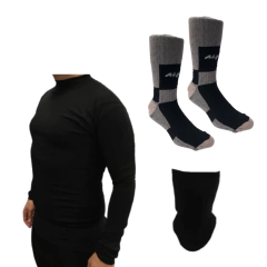 Combo Inv! Camiseta Termica+ Medias Termicas+ Cuello Termico