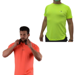 Combo Colores! 2 Remeras Deportivas Hombre - Rmdf X2 N/ama