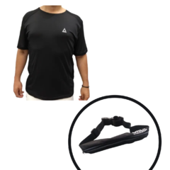 Combo Runner! Remera Deportiva Hombre Ng2+ Riñonera Expansib