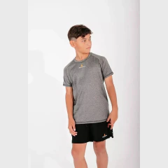 Remera Urban Luxury Lycra Rmdfn Niño Gris