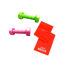 COMBO GYM! 2 Mancuernas 1 Kg c/u + Titaband Abierta (media)