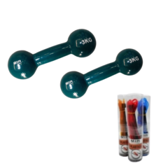 COMBO MIR! 2 MANCUERNAS ENGOMADAS 3KG C/U + SOGA