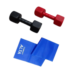 Combo Gym! 2 Mancuernas 3 Kg C/u + Titaband Abierta (alta)