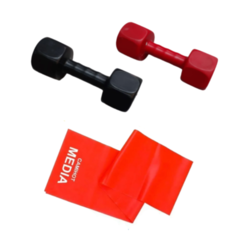 Combo Gym! 2 Mancuernas 3 Kg C/u + Titaband Abierta (media)