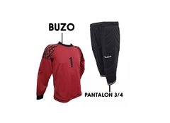 Combo arquero niño pantalon 3/4 + buzo rjo-catc