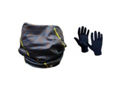 COMBO! Cuello Térmico Salomon Pos Yellow + Guante Térmico