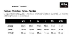 Remera Térmica Flash Adulto - 830 Negro - tienda online