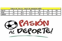 Buzo De Arquero Ni?o - Buzol2 Rojo - comprar online