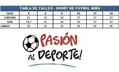 Short De Futbol Ni?o - Shfn - Negro - comprar online