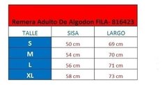 Remera Adulto De Algodon Fila- 816423 en internet
