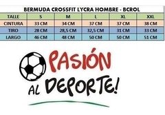 Bermuda Crosfit Lycra NEGRO- Bcrol - PASION AL DEPORTE