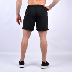 Bermuda Microfibra Hombre Cierre Largo Negro+ Short Lycra NG - PASION AL DEPORTE