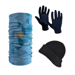 Combo Invierno! Cuello Multiuso Bicen + Gorro de Lana + Guantes