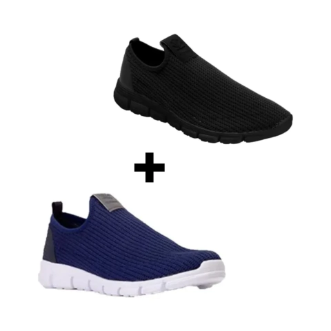 Combo Kio! 2 Pares Zapatilla Kioshi Hombre Bokeh NG-AZ