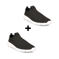 Combo Kio! 2 Pares Zapatilla Kioshi Hombre Bokeh NG/BL
