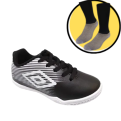 Botin Umbro Id F5 Light Jr Negro/bl + Medias Gratis!