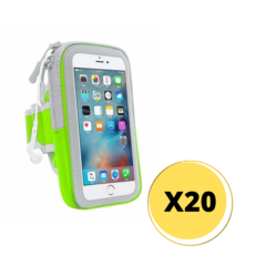 BRAZALETE PORTA CELULAR RUNNING-CICLISMO X20 UNIDADES