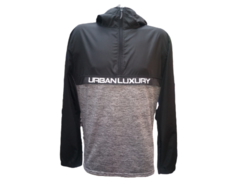 BUZO LLUVIA URBAN LUXURY - NEGRO/GRIS